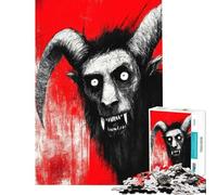 Puzzle da 1000 pezzi per adolescenti Krampus scatenato un oscuro promemoria per le vacanze puzzle per adulti gioco pratico ideale per passare il tempo durante le vacanze a casa regali di Natale