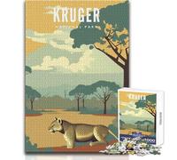 Puzzle da 1000 pezzi per adolescenti Kruger National Park, gioco di sfida unico ma divertente e umoristico, regalo di compleanno, dimensioni 38x52cm