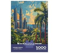 Puzzle Da 1000 Pezzi Per Adolescenti Kuala Lumpur, Malaysia Cityscape Art Puzzle Per Adulti Giochi Rilassanti Decorazione Per La Casa Offerta Come Regalo Per Tutta La Famiglia 38x26cm/1000pcs