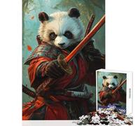 Puzzle da 1000 pezzi per adolescenti Kung Fu Ninja Panda Giocattoli antistress Ottimi regali e giocattoli Gioco rompicapo Allena il tuo cervello e le tue mani Dimensioni 50x75cm