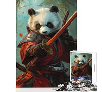 Puzzle da 1000 pezzi per adolescenti Kung Fu Ninja Panda giocattolo educativo regalo per compleanni gioco impossibile difficile e impegnativo dimensioni 38x26cm