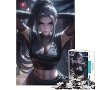 Puzzle da 1000 pezzi per adolescenti Kunoichi nel villaggio sfida di intelligenza giocattolo avvincente giochi divertenti migliora la memoria opera d'arte regalo (dimensioni 38x52cm)