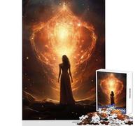 Puzzle da 1000 pezzi per adolescenti La dea davanti a me Giocattoli antistress Ottimi regali e giocattoli Gioco per famiglie Interazione genitore-figlio Dimensioni 50x75cm
