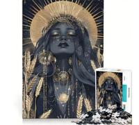 Puzzle da 1000 pezzi per adolescenti "La Dea della Luna Nera" antistress stimolante e impegnativo regalo di Natale o compleanno 50x75cm