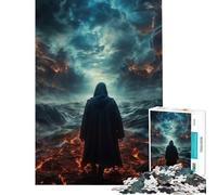 Puzzle da 1000 pezzi per adolescenti "La discesa di Dio nella follia" gioco educativo sfida giocattolo divertente regalo decorazione da parete (dimensioni 38x52cm)
