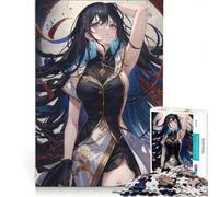 Puzzle da 1000 pezzi per adolescenti "La donna contro la luna" gioco educativo sfida impegnativa regalo di compleanno e originale 50x75cm