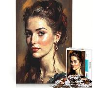 Puzzle da 1000 pezzi per adolescenti La donna pittrice giochi rilassanti attività divertenti da fare a casa compleanno 38x52cm