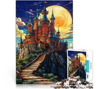 Puzzle da 1000 pezzi per adolescenti La fiaba del castello Giocattolo educativo antistress Decorazione murale Regali unici per compleanno e Natale 75x50cm