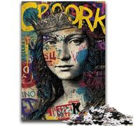Puzzle da 1000 pezzi per adolescenti La Gioconda è un divertente antistress, una sfida difficile, un'offerta regalo per tutta la famiglia, 26x38cm