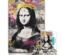 Puzzle da 1000 pezzi per adolescenti, la Gioconda è un puzzle divertente per adolescenti, gioco a quiz, decorazione da parete, regali unici per compleanno e Natale, 50x75cm