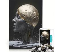 Puzzle da 1000 pezzi per adolescenti "La luna è dentro la testa" antistress difficile e stimolante regalo di Natale o compleanno 38x26cm