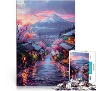 Puzzle da 1000 pezzi per adolescenti la maestosa bellezza del Fuji Sfida difficile Attività divertenti a casa, regali di compleanno, regali di viaggio, 52x38cm