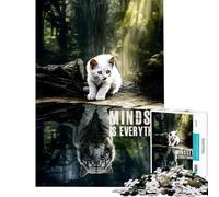 Puzzle da 1000 pezzi per adolescenti La mentalità è tutto Difficile e stimolante Decorazione murale fai da te Giocattoli per ragazzi dai 14 anni in su Gioco di puzzle offerto (50x75cm)