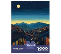 Puzzle Da 1000 Pezzi Per Adolescenti La Paz, Bolivia Nightscape Illustration Puzzle Per Adulti Giocattolo Decorazione Da Parete Taglio Di Precisione Sfida Educativa 70x50cm/1000pcs