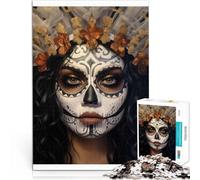 Puzzle da 1000 pezzi per adolescenti La ragazza Catrina Antistress Vacanza in patria Uccidere il tempo Decorazioni e regali unici per la casa 75x50cm