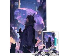 Puzzle da 1000 pezzi per adolescenti La signora dei gatti nel mondo dei gatti Un gioco avvincente per coltivare la pazienza e rilassarsi Un'ottima idea regalo (dimensioni 38x26cm)