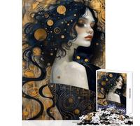 Puzzle da 1000 pezzi per adolescenti La strega e il gatto nero Gioco pratico da 1000 pezzi donne e uomini adatto anche alle coppie (50x75cm)