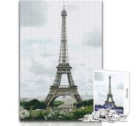 Puzzle da 1000 pezzi per adolescenti La Torre Eiffel Francia Rompicapo Giochi per famiglie Analisi e logica Giocattolo Decorazione da parete Dimensioni 38x52cm