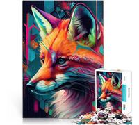 Puzzle da 1000 pezzi per adolescenti La volpe intelligente Vacanza a casa: uccidere il tempo Giocattoli per la decorazione della casa 50x70cm