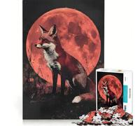 Puzzle da 1000 pezzi per adolescenti: La volpe rossa si oppone gioco divertente allena la mente e le mani gioco di sfida unico 38x26cm