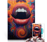 Puzzle da 1000 pezzi per adolescenti Labbra del vortice cosmico Giochi educativi Decorazione della casa Migliorare l'amore tra le coppie 75x50cm