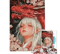 Puzzle da 1000 pezzi per adolescenti "L'abbraccio del drago" gioco educativo stimolante per l'intelletto regalo per donne e uomini sfida impegnativa (dimensioni 38x52cm)