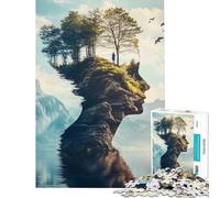 Puzzle da 1000 pezzi per adolescenti "L'abbraccio di Madre Natura" gioco interattivo educativo e stimolante ideale come regalo per uomini e donne perfetto per la decorazione della casa (38x26cm)