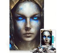 Puzzle da 1000 pezzi per adolescenti, Lacrime di disperazione blu, Gioco impossibile, Interazione genitore-figlio, Gioco stimolante, Regalo 38x52cm