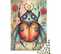 Puzzle Da 1000 Pezzi Per Adolescenti Ladybug Sugar Skull Art Print Puzzle Per Adulti Giochi Rilassanti Analisi E Logica Regali Unici Per Compleanni 70x50cm/1000pcs