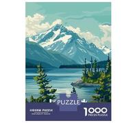 Puzzle Da 1000 Pezzi Per Adolescenti Lake Clark National Park, Alaska Puzzle Per Adulti Gioco Pratico Antistress Regali Per Amici E Familiari 38x26cm/1000pcs