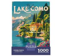 Puzzle Da 1000 Pezzi Per Adolescenti Lake Como Italy Travel Puzzle Per Adolescenti Giochi Rilassanti Migliora La Memoria Regali Per Amici E Familiari 70x50cm/1000pcs