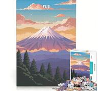 Puzzle da 1000 pezzi per adolescenti L'alba tranquilla del Fuji, gioco pratico, assemblaggio di modelli, compleanno e Natale 38x52cm