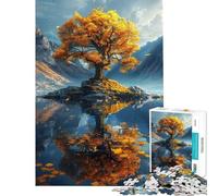 Puzzle da 1000 pezzi per adolescenti L'Albero della Vita d'Autunno Puzzle per adulti gioco divertente migliora la memoria e aiuta ad allenare il cervello (dimensioni 38x26cm)