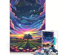 Puzzle da 1000 pezzi per adolescenti "L'albero solitario magico" gioco divertente allena la mente e la mano migliora l'amore tra le coppie 50x75cm