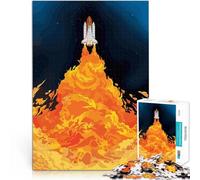 Puzzle da 1000 pezzi per adolescenti Lancio dello Space Shuttle Per il divertimento in famiglia Regalo di compleanno, regali, arte murale 38x26cm