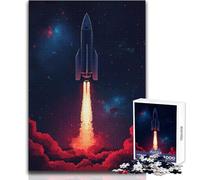 Puzzle da 1000 pezzi per adolescenti Lancio di un razzo nello spazio Rompicapo Giochi per famiglie Idee regalo per la decorazione della casa Dimensioni 50x75cm