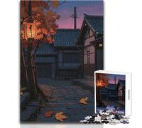 Puzzle da 1000 pezzi per adolescenti Lanterne che brillano in autunno Ideale passatempo tranquillo al chiuso Giocattolo di precisione superiore Dimensioni 38x52cm