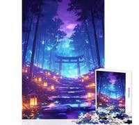 Puzzle da 1000 pezzi per adolescenti Lanterne incantate Giocattoli antistress Idee regalo Gioco pratico Ogni pezzo è unico - Dimensioni 38x26cm