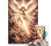 Puzzle da 1000 pezzi per adolescenti: L'arcangelo Gabriele combatte il diavolo, giochi per famiglie, attività divertenti da fare a casa, collezione d'artista, belle arti 38x26cm