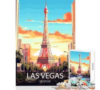 Puzzle da 1000 pezzi per adolescenti Las Vegas Nevada illustrazione digitale decorazione per la casa giocattoli fantastici regali e giocattoli gioco pratico collezione di artisti belle arti 38x52cm