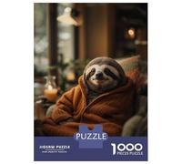 Puzzle Da 1000 Pezzi Per Adolescenti Lazy And Cozy Sloth Puzzle Per Adulti Gioco Pratico Ma Divertente E Umoristico Sfida Educativa 52x38cm/1000pcs