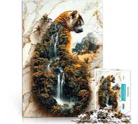 Puzzle da 1000 pezzi per adolescenti L'Eden nascosto del lemure Vacanza a casa: uccidere il tempo Decorazioni e regali unici per la casa 75x50cm