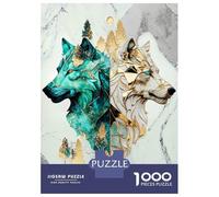 Puzzle Da 1000 Pezzi Per Adolescenti Legends of Kintsugi Wolves Puzzle Per Adulti Giocattolo Decorazione Da Parete Arte Da Parete Offerta Come Regalo Per Tutta La Famiglia 70x50cm/1000pcs