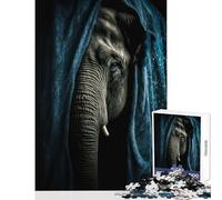 Puzzle da 1000 pezzi per adolescenti L'elefante si nasconde Giocattoli fai da te Regali per donne Uomini Gioco pratico Migliora l'amore tra coppie Dimensioni 50x75cm