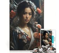 Puzzle da 1000 pezzi per adolescenti "L'eleganza delle geishe", gioco per famiglie, impegnativo da completare, regalo per amici e parenti 38x52cm