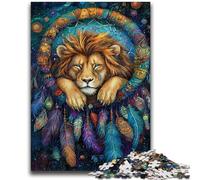 Puzzle da 1000 pezzi per adolescenti, leone, acchiappasogni, gioco educativo, sfida, giocattolo, decorazione da parete, regali unici per compleanno e Natale, 26x38cm