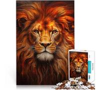 Puzzle da 1000 pezzi per adolescenti leone d'arte Difficile da completare ma divertente e umoristico offerte come regali per tutta la famiglia 38x26cm