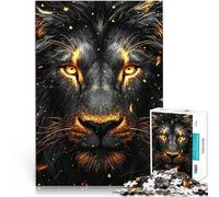 Puzzle da 1000 pezzi per adolescenti Leone d'oro Giocattolo educativo intellettuale decomprimente Regalo di compleanno, regali, arte murale 75x50cm