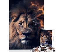 Puzzle da 1000 pezzi per adolescenti leone in Africa decorazioni per la casa giocattoli idee regalo per giochi educativi allena il tuo cervello e le tue mani dimensioni 38x26cm