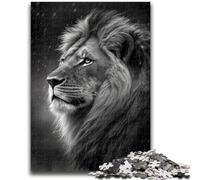 Puzzle da 1000 pezzi per adolescenti, leone sotto la pioggia, gioco stimolante, giocattoli, ideale come regalo per tutta la famiglia, 50x75cm